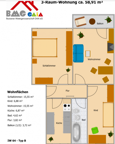 So könnte Ihre zukünftige Wohnung aussehen