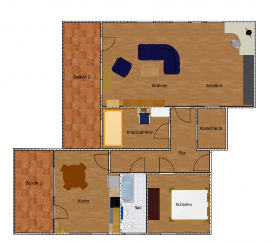 "Geräumige 3-4 Zimmer Wohnung mit guter Aussicht - Ihr neues Zuhause mit viel Platz!"